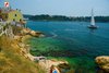 Rovinj Monte Beach blue and green inlet